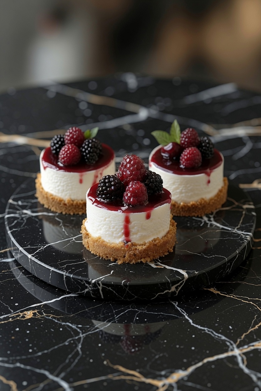 No-Bake Mini Cheesecakes