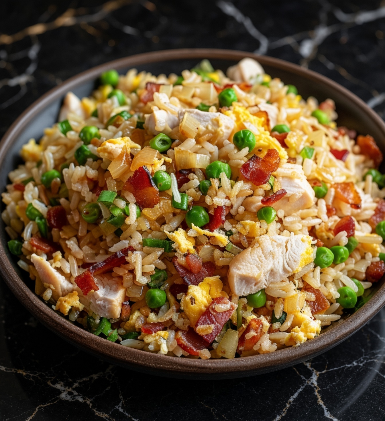 Chicken And Bacon Fried Rice