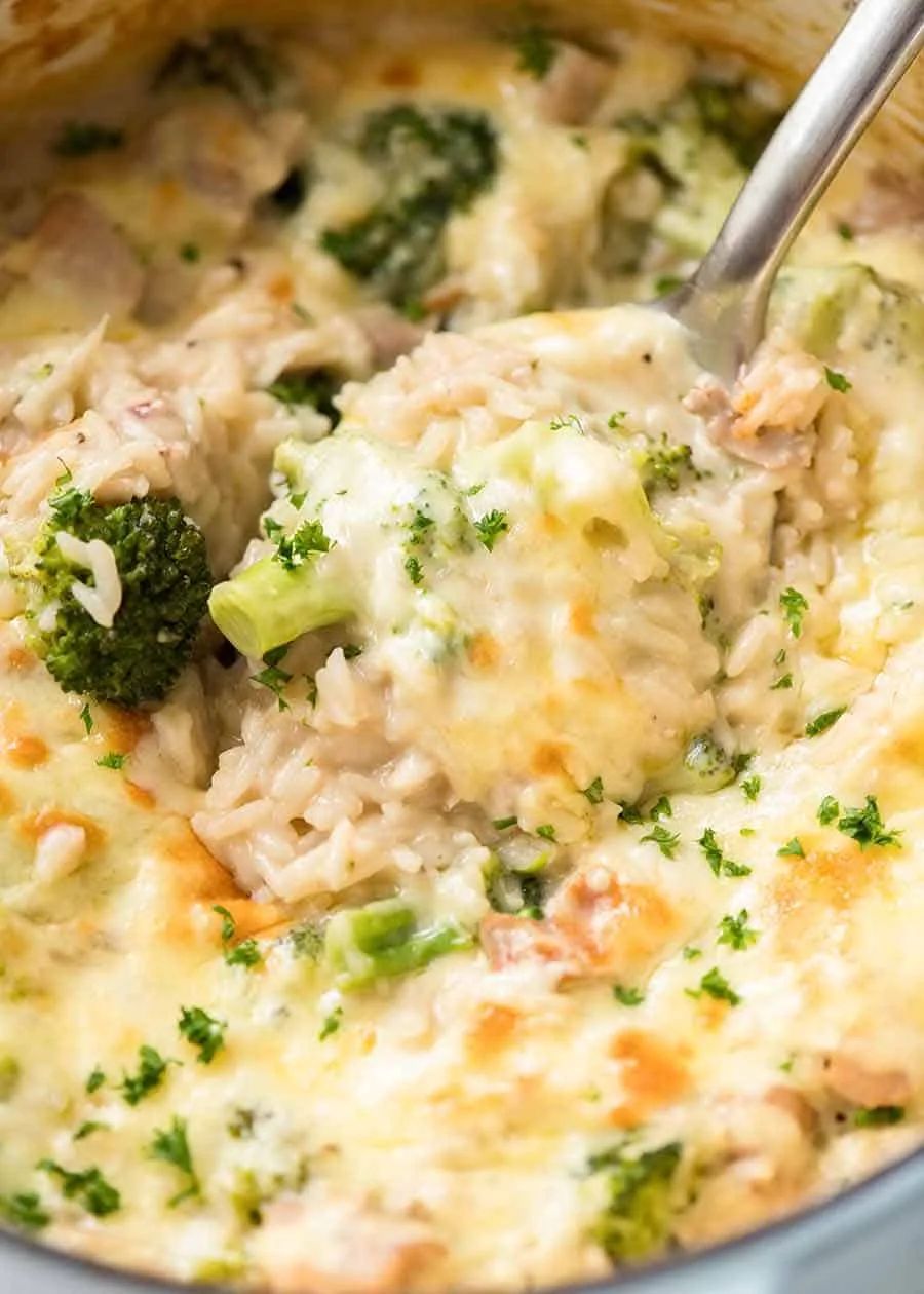 One-Pot Broccoli, Chicken, and Rice Casserole