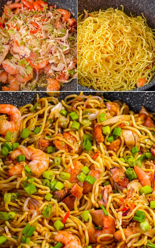 30 Minute Shrimp and Chicken Chow Mein