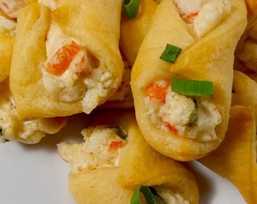 Crab and Cream Cheese Filled Crescent Rolls