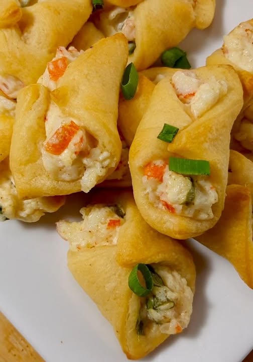 Crab and Cream Cheese Filled Crescent Rolls