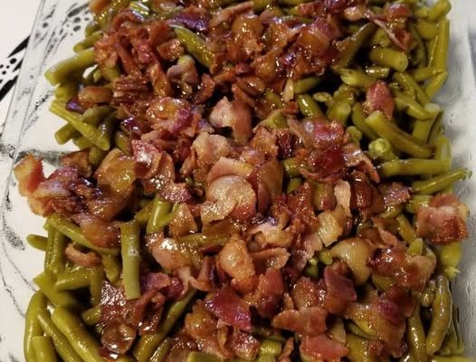 Roasted Green Beans with Olives, Sundried Tomatoes & Goat Cheese