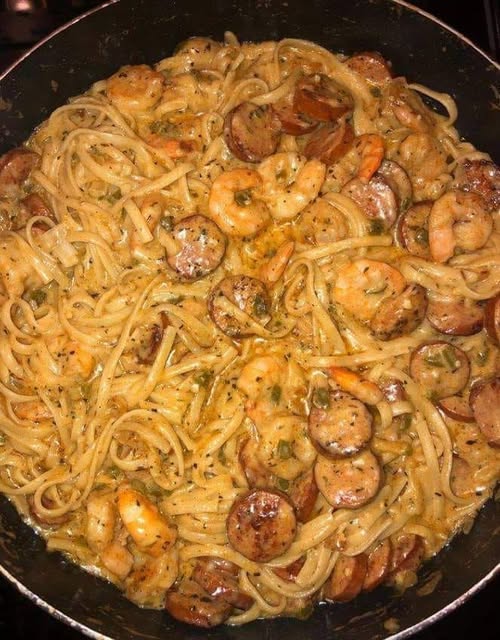 Cajun Shrimp Pasta with Sausage