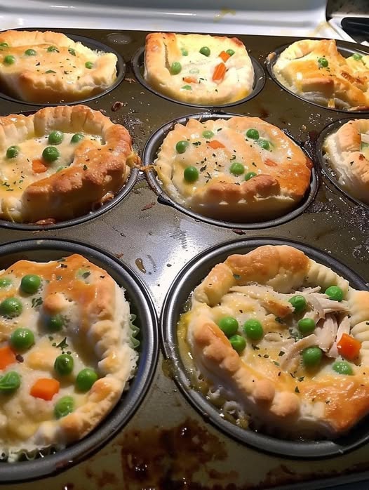 Easy Mini Chicken Pot Pies