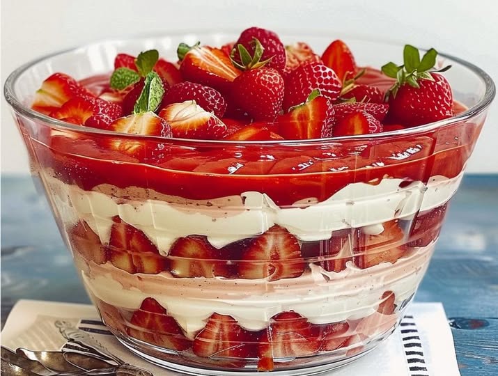 Strawberry Cheesecake Trifle