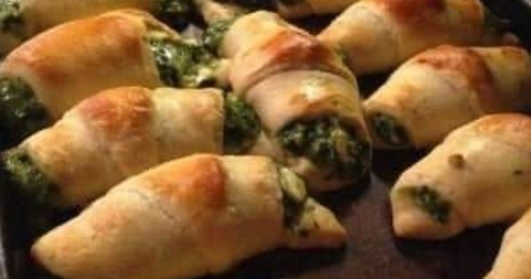 Spinach Feta Stuffed Crescents