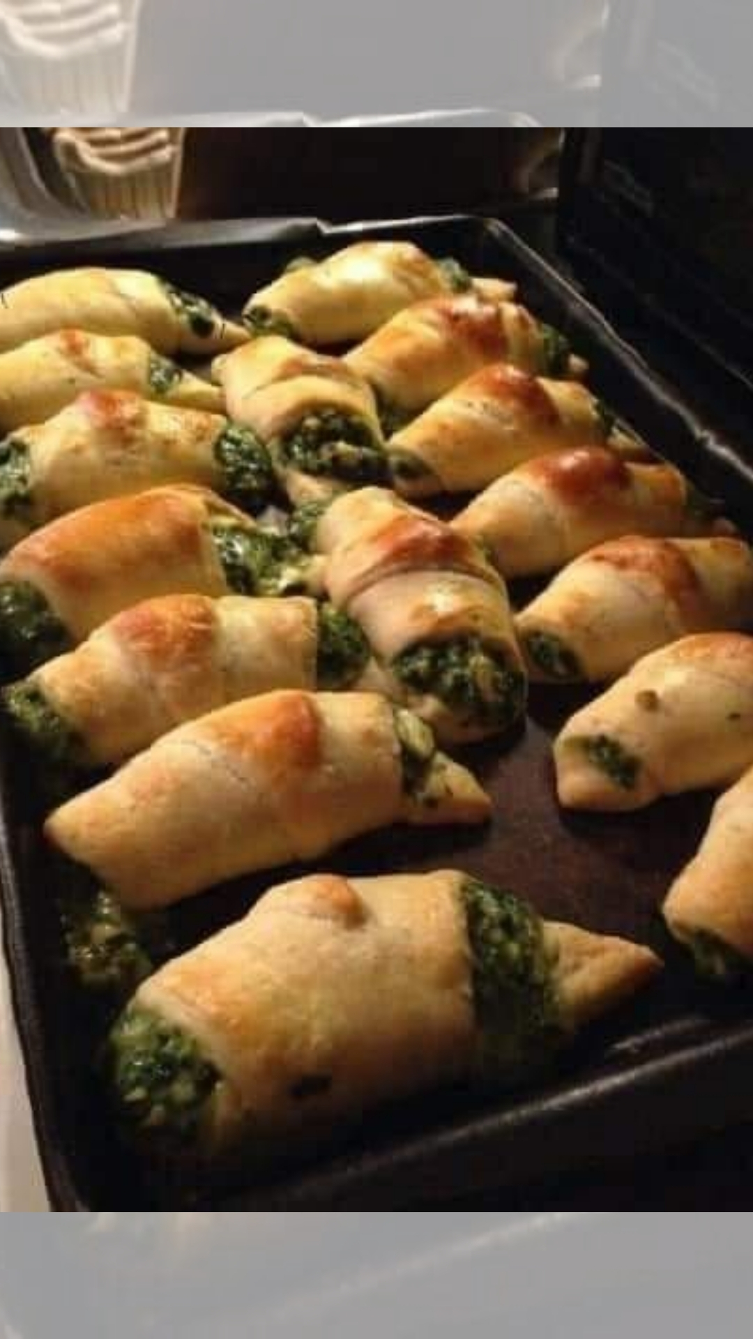 Spinach Feta Stuffed Crescents