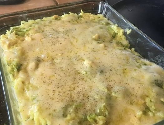 One-Pot Broccoli, Chicken, and Rice Casserole