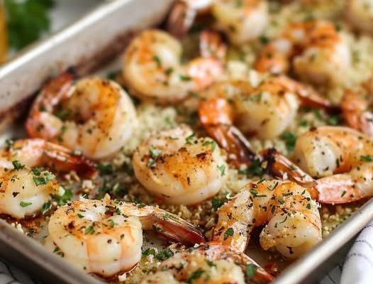 Garlic Parmesan Roasted Shrimp