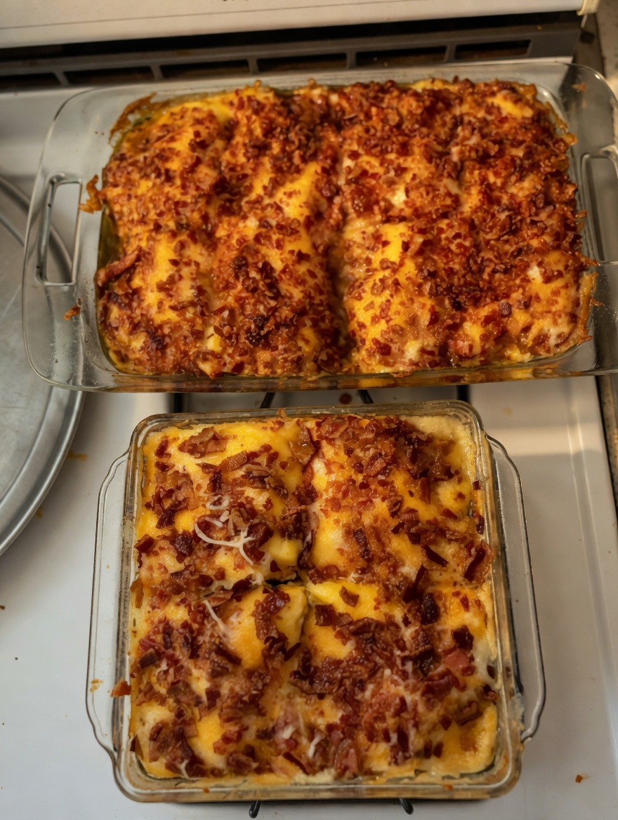 Cheesy Loaded Meatloaf Casserole