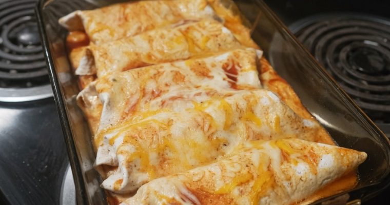 The Easiest Chicken Enchiladas