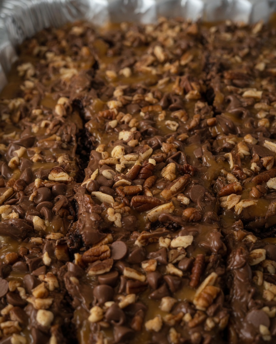 Turtle Caramel Cake