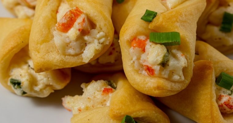 Crab and Cream Cheese Filled Crescent Rolls