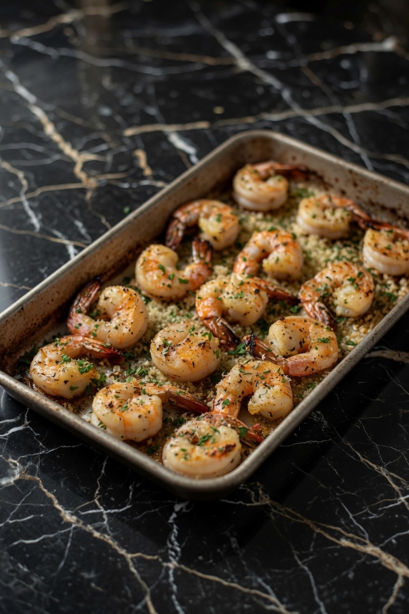 Garlic Parmesan Roasted Shrimp
