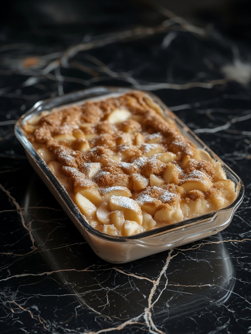 THREE INGREDIENT APPLE PIE CAKE