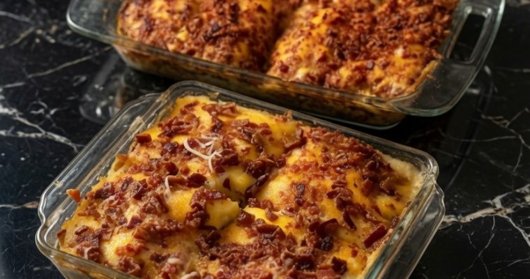 Cheesy Loaded Meatloaf Casserole