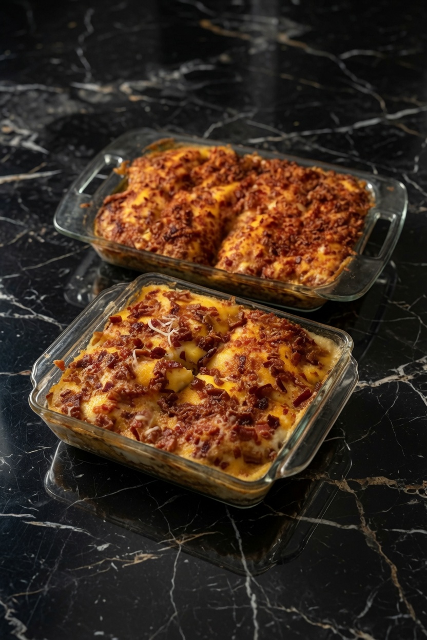 Cheesy Loaded Meatloaf Casserole