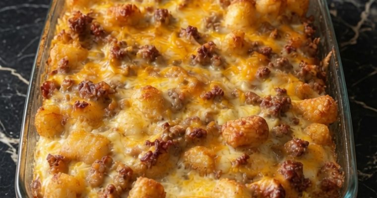 Mexican Tater Tot Casserole