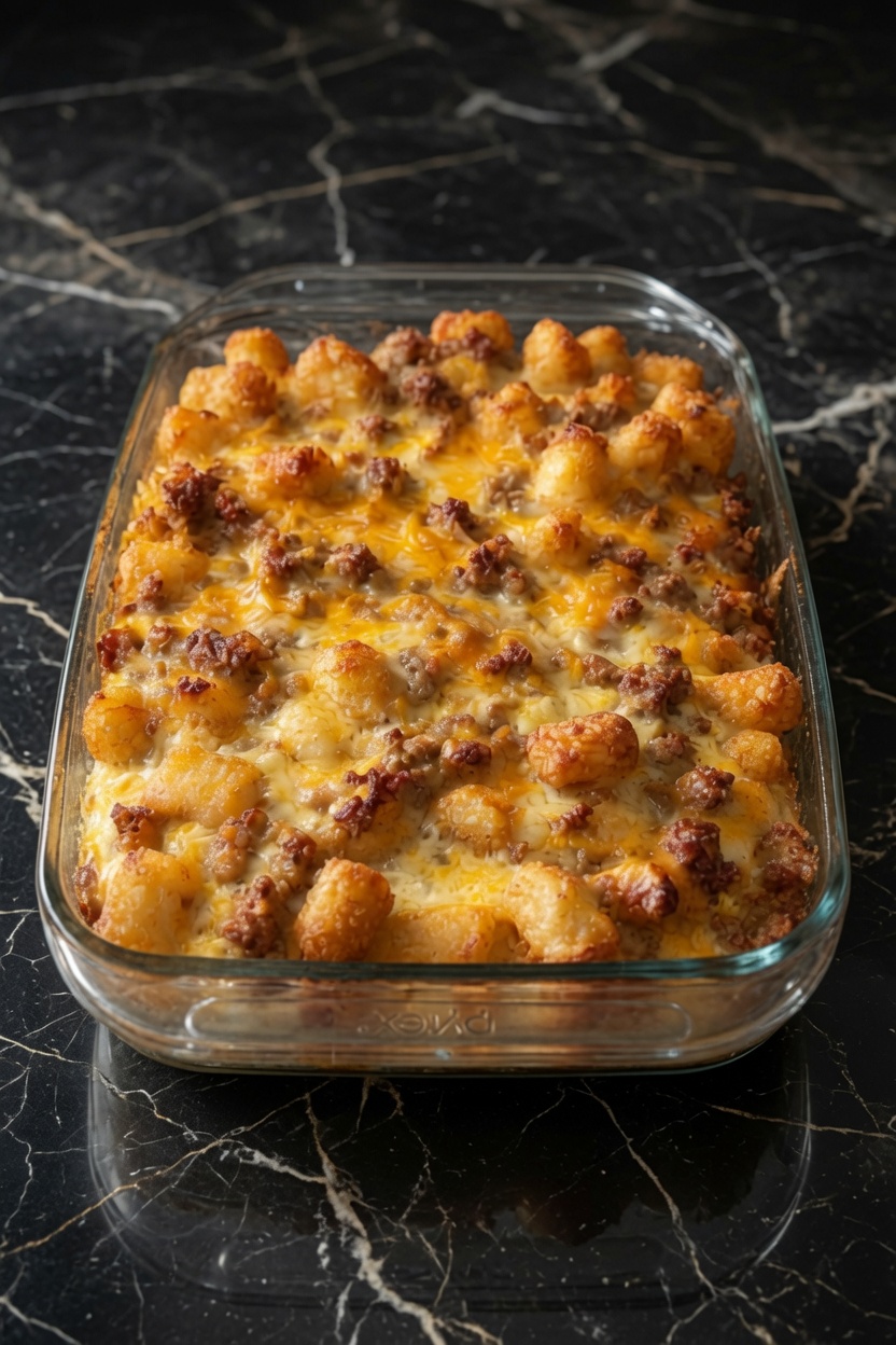 Mexican Tater Tot Casserole