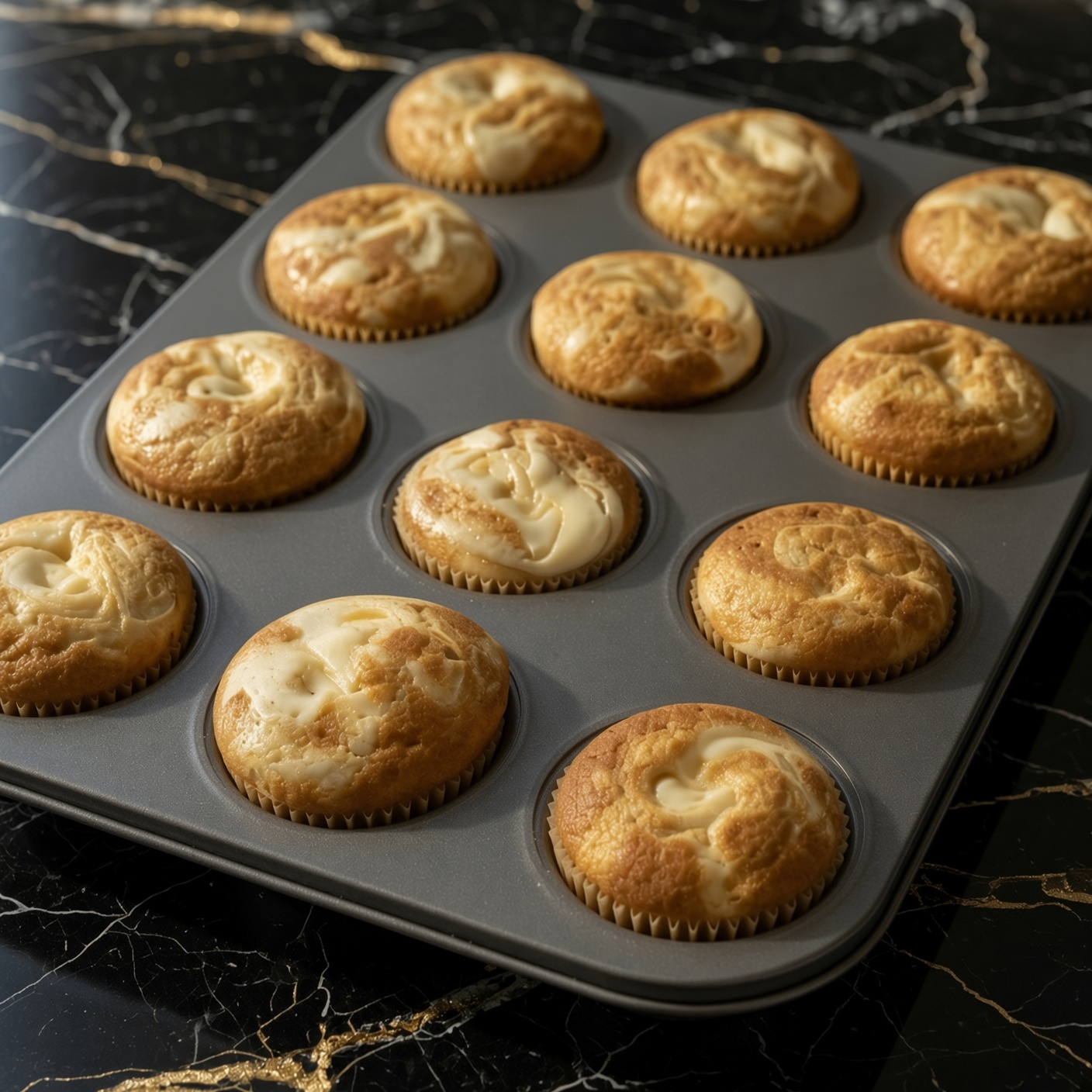 Pumpkin Cream Cheese Swirl Muffins