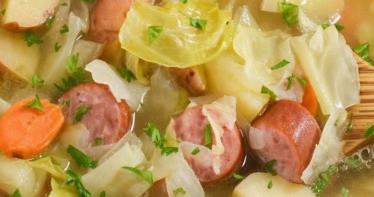 Polish Kielbasa and Cabbage Soup