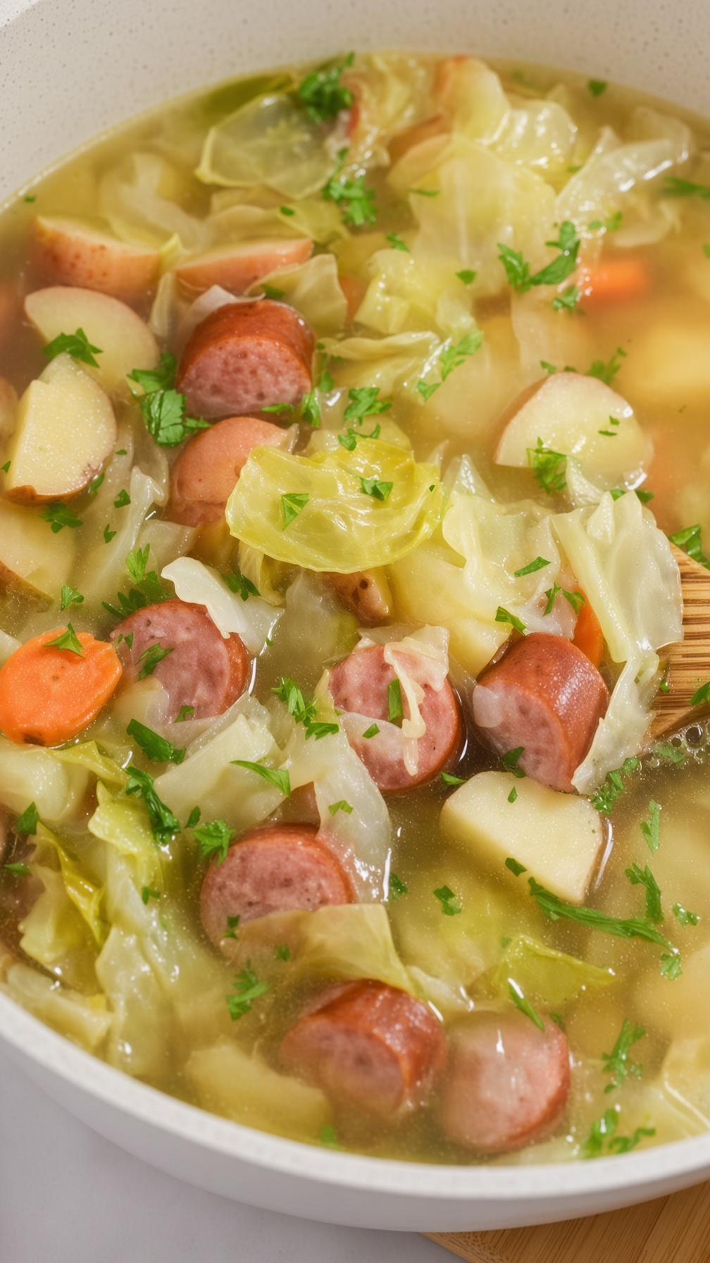 Polish Kielbasa and Cabbage Soup