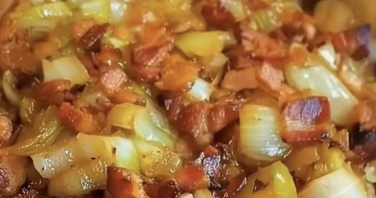 Fried Cabbage with Onions and Bacon