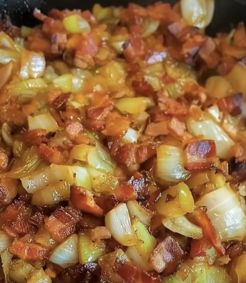 Fried Cabbage with Onions and Bacon