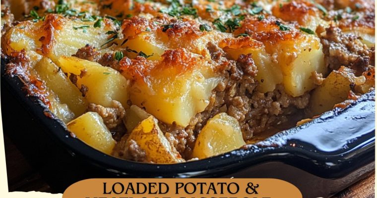 Loaded Potato & Meatloaf Casserole
