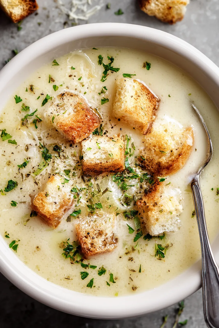 Country French Garlic Soup