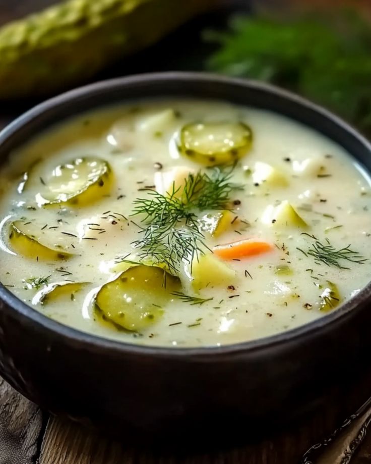 Creamy Dill Pickle Soup