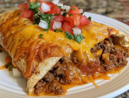 Beef and Cheese Chimichangas