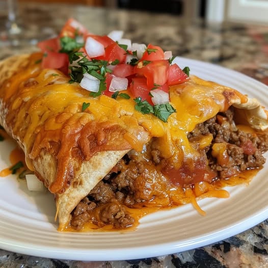 Beef and Cheese Chimichangas