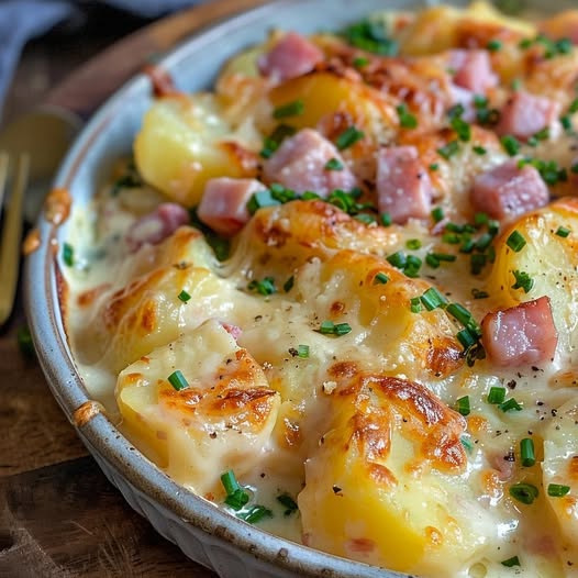 Ham and Potato Au Gratin