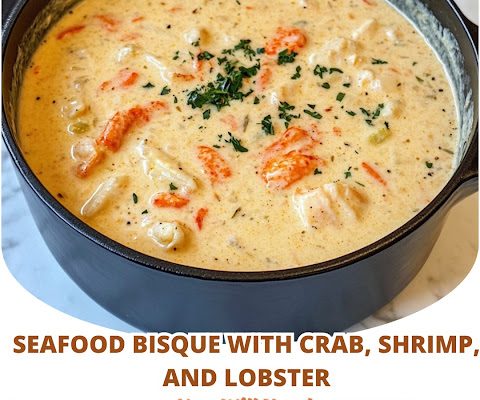 Seafood Bisque with Crab, Shrimp, and Lobster