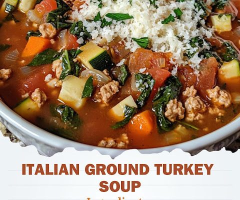 Italian Ground Turkey Soup