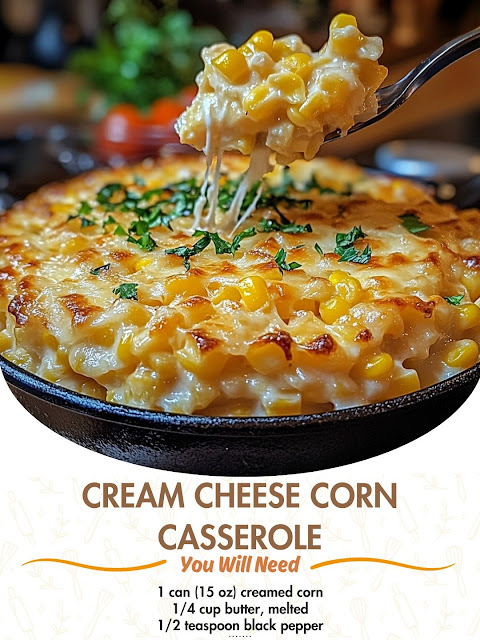 Cream Cheese Corn Casserole