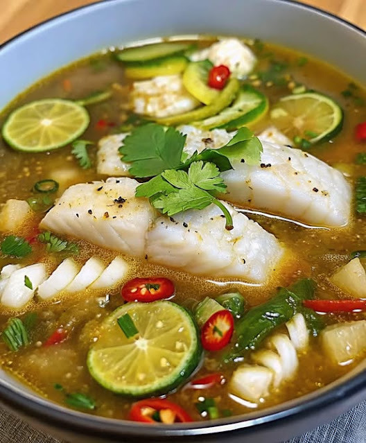 Spicy Lemon Fish Soup