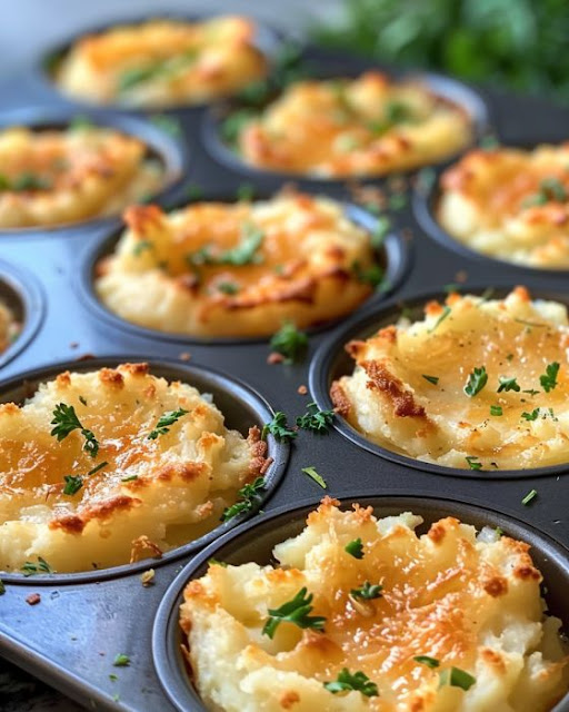 Potato Cups With Garlic Parmesan