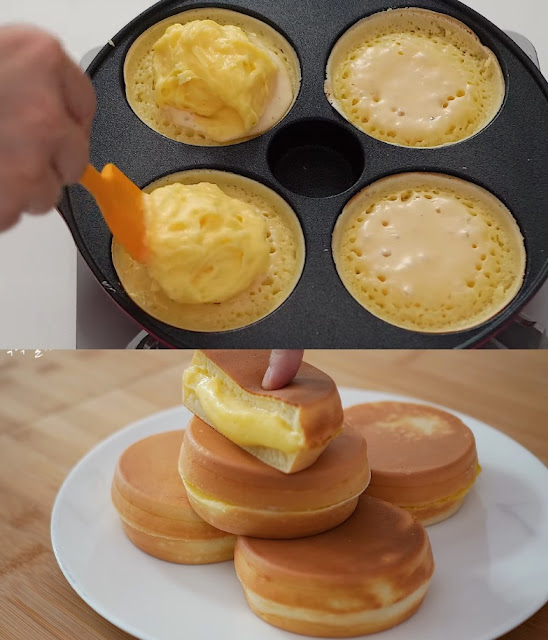 Homemade Custard Cream Pancakes