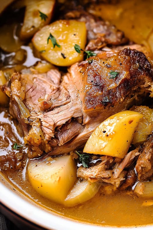 APPLE CIDER BRAISED PORK SHOULDER