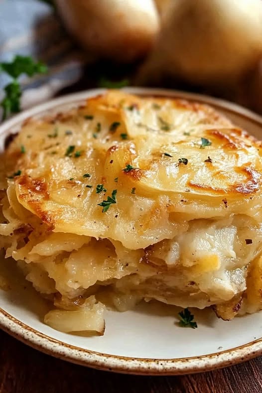 French Onion Potato Bake