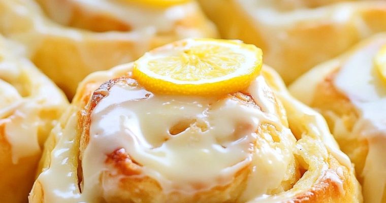 Lemon Rolls with Lemon Cream Cheese Glaze