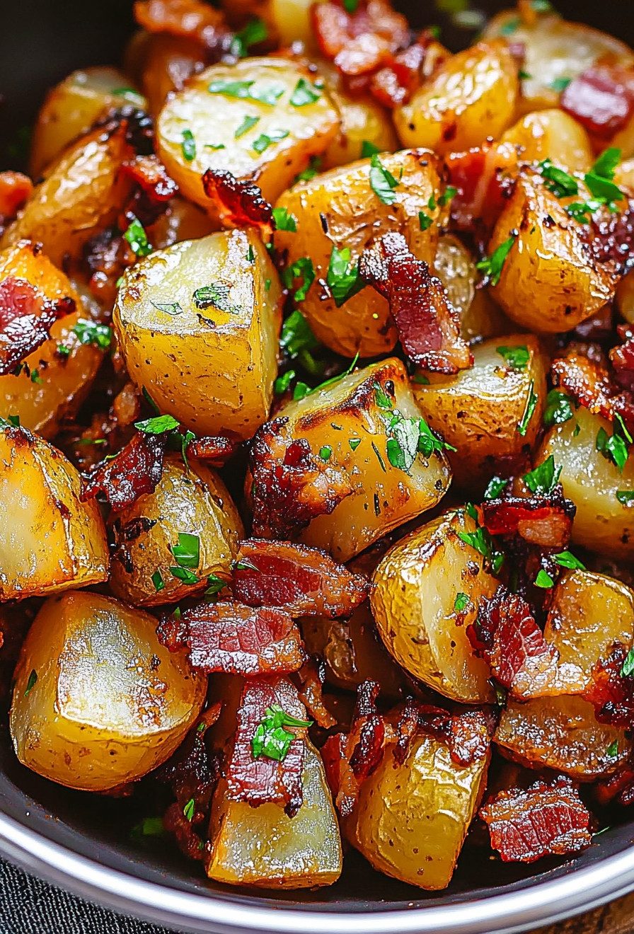 Honey Bacon Roasted Potatoes