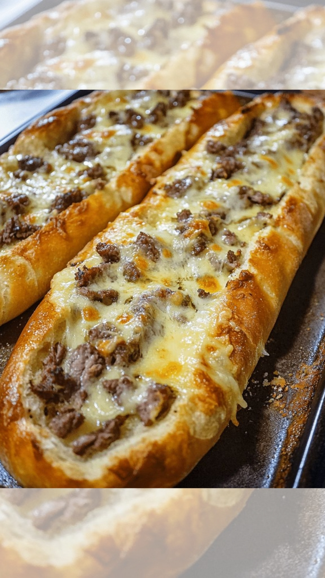 Philly Cheesesteak Cheesy Bread