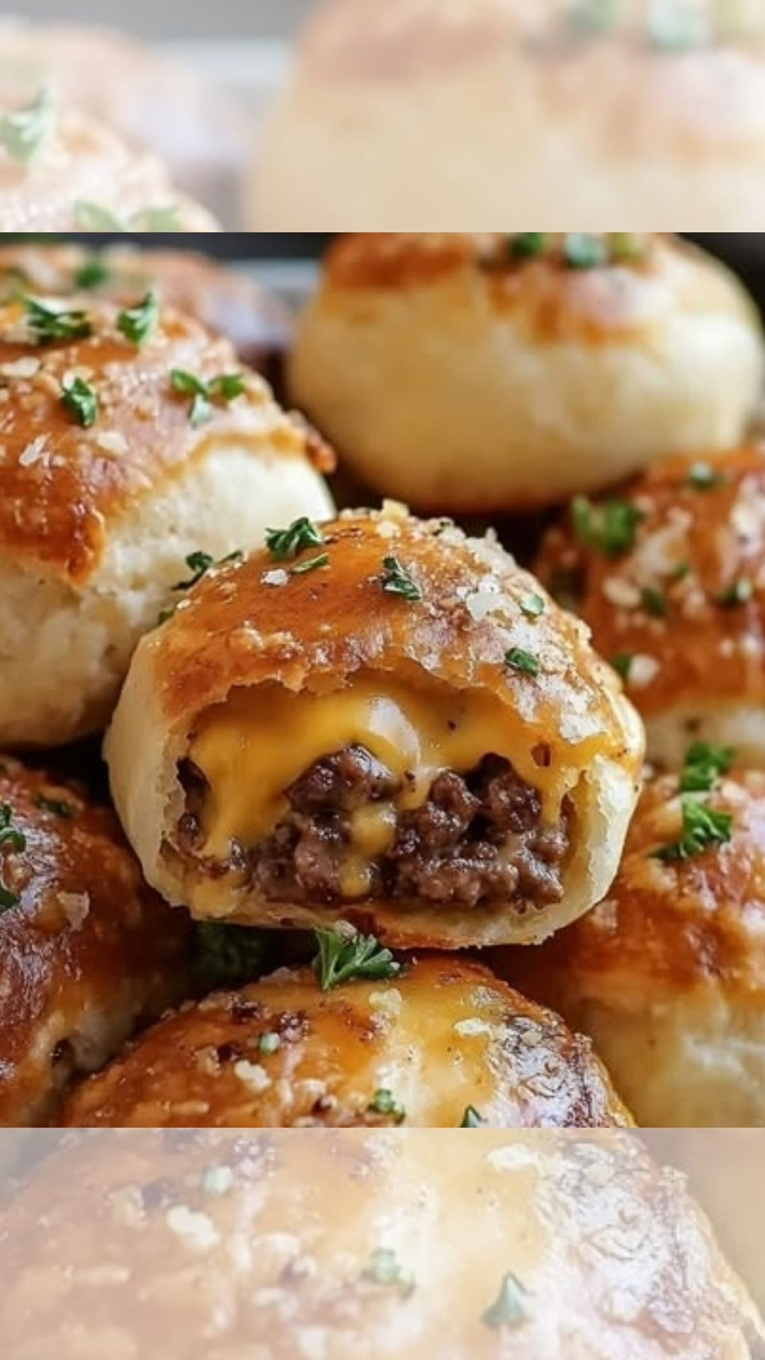 Garlic Parmesan Cheeseburger Bombs!!!