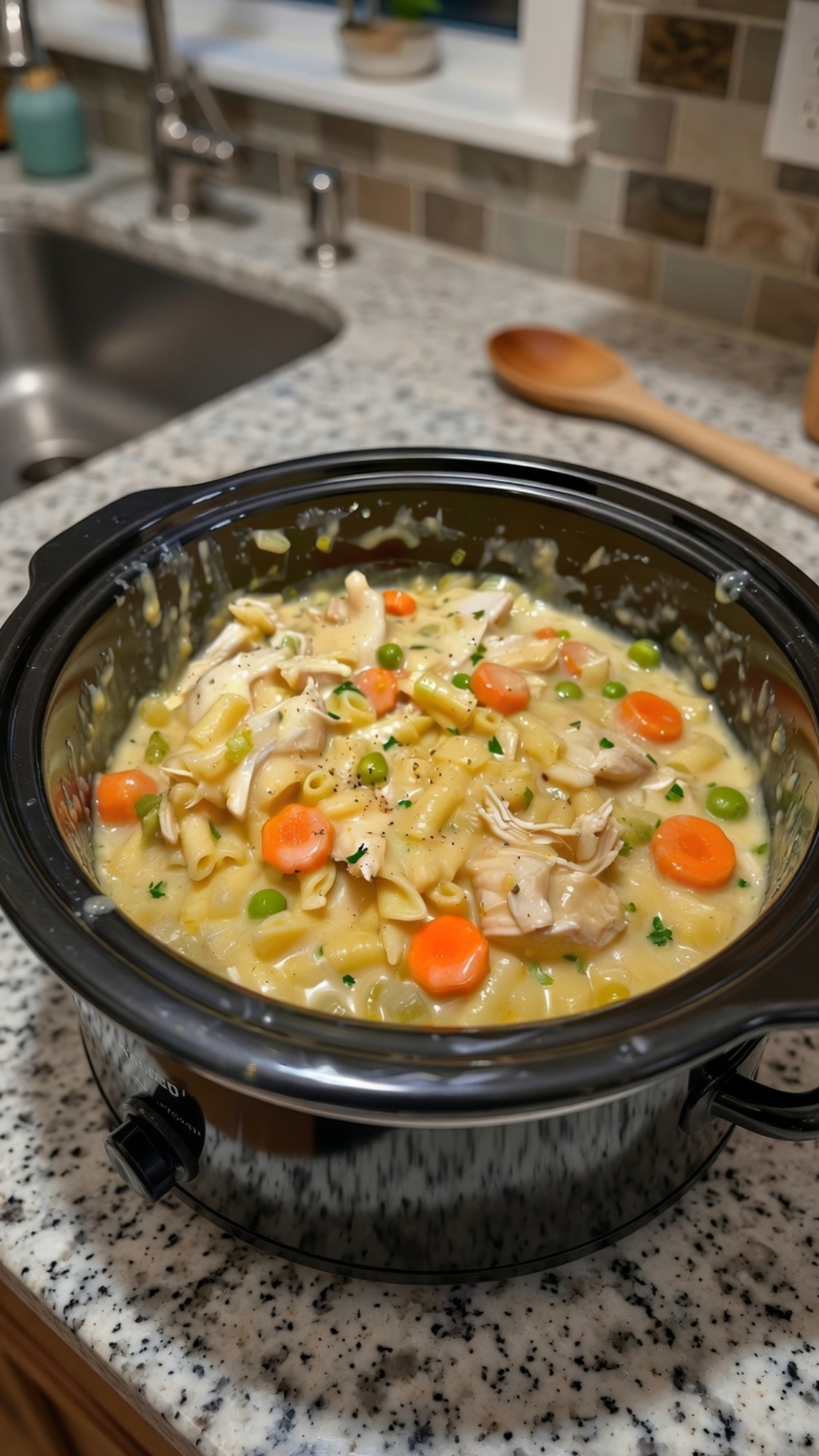 Chicken Pot Pie Noodle Skillet