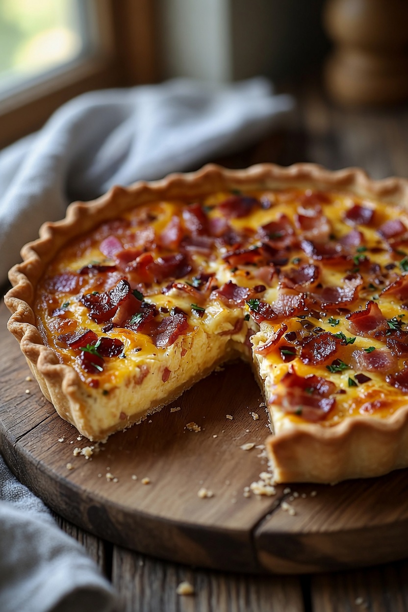 Bacon and Cheese Quiche