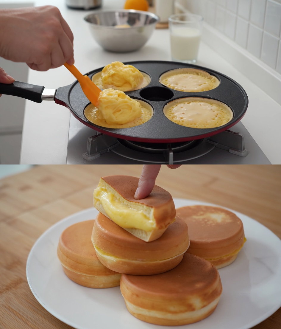 Homemade Custard Cream Pancakes